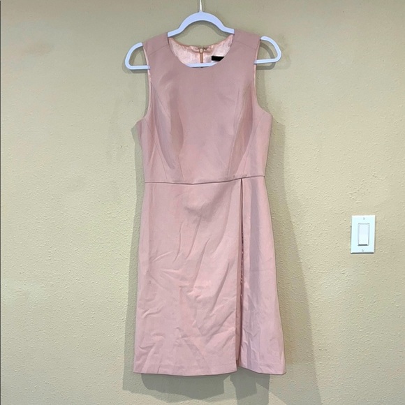 White House Black Market elegant Pink faux Wrap Dress size 6 - Picture 1 of 6